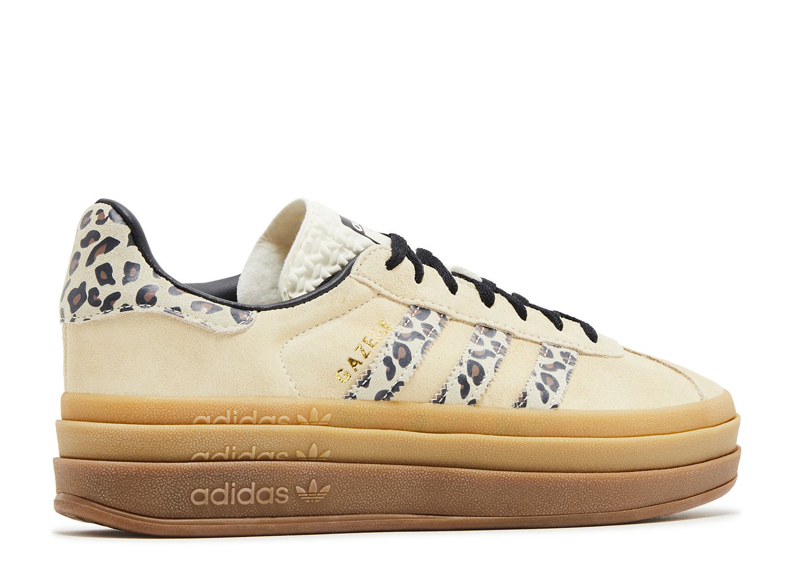 Adidas Gazelle Bold Cream Black Leopard