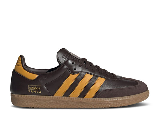 Adidas Samba OG Dark Brown Preloved Yellow