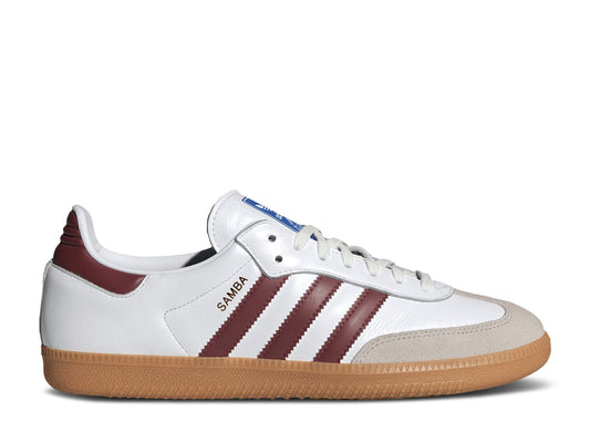 Adidas Samba OG White Burgundy Gum