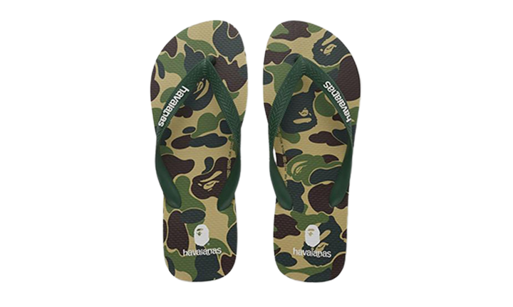 Bape Havaianas Green Camo