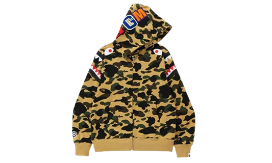 Bape Hoodie Full Zip Camo Yellow