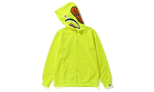 Bape Hoodie Full Zip Neon Yellow