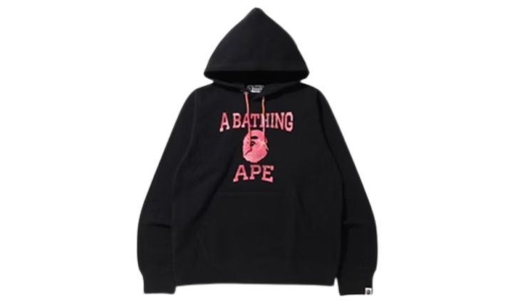 Bape Hoodie Tie-Dye Black Pink