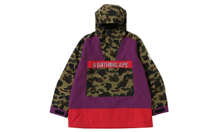 Bape Jacket Anorak 1st Camo Purple