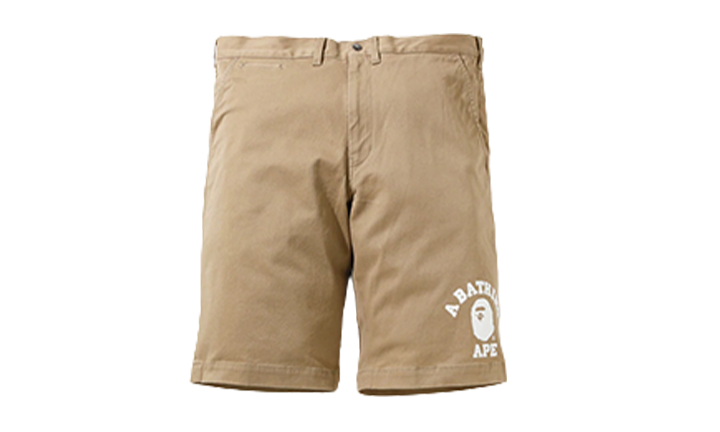 Bape Shorts College Chino Beige