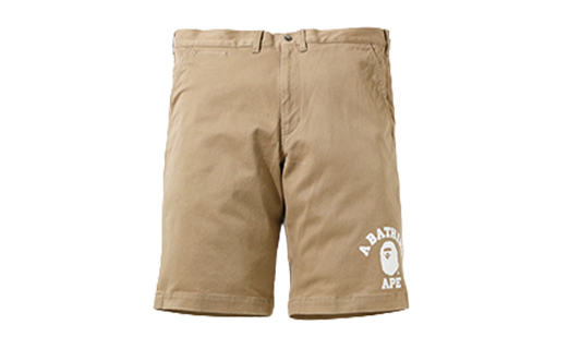 Bape Shorts College Chino Beige