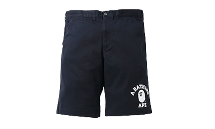 Bape Shorts College Chino Navy