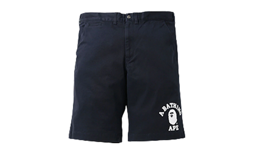 Bape Shorts College Chino Navy