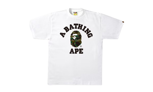 Bape Tee 1st Camo College White