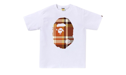 Bape Tee Check Big Ape Head Orange