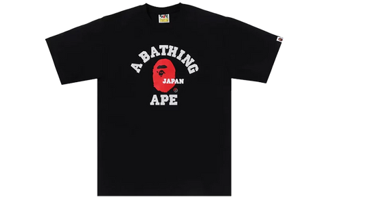 Bape Tee Japan College Black