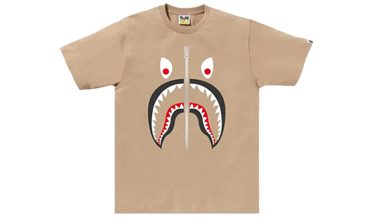 Bape Tee Mad Shark Beige