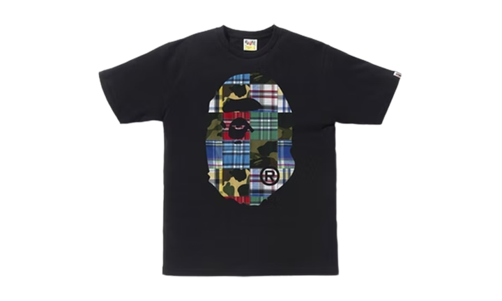 Bape Tee Patchwork Ape Head Black