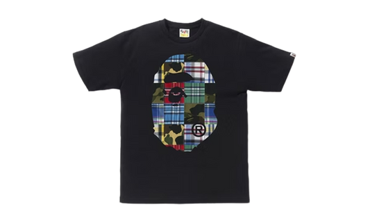 Bape Tee Patchwork Ape Head Black