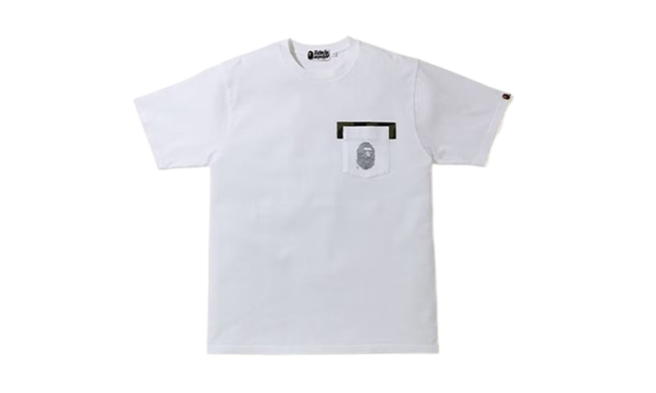 Bape Tee Pocket Reverse Ape White