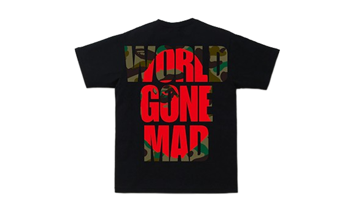 Bape Tee WGM 1st Camo Black