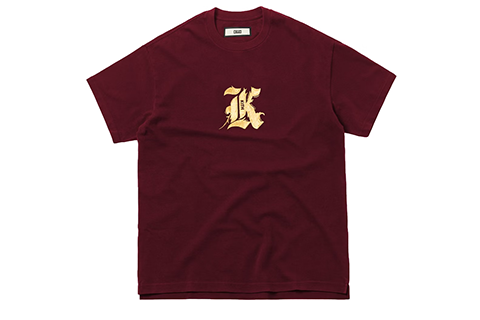 Kith Gothic K Tee Burgundy