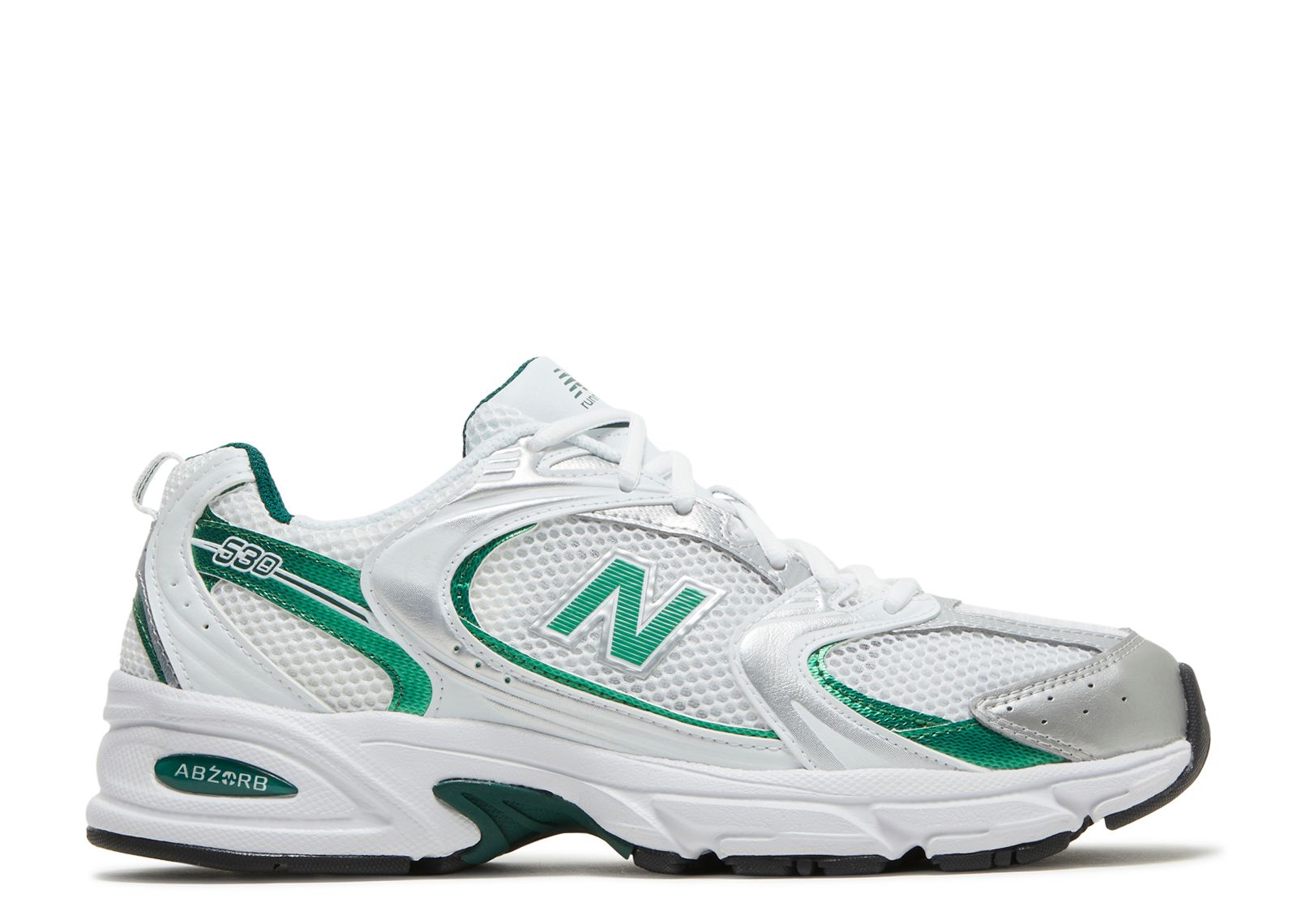 New Balance 530 White Nightwatch Green