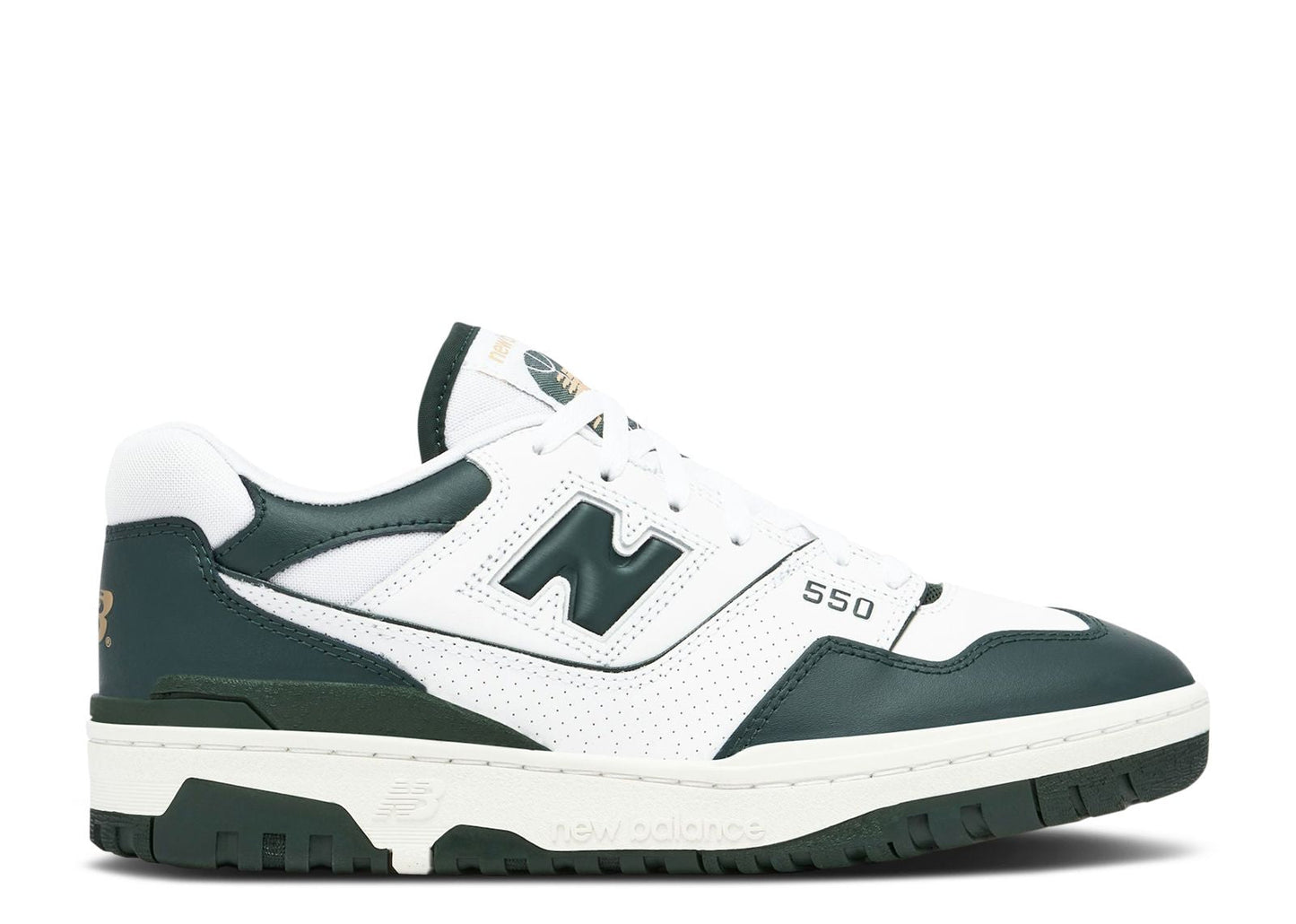 New Balance 550 White Dark Green